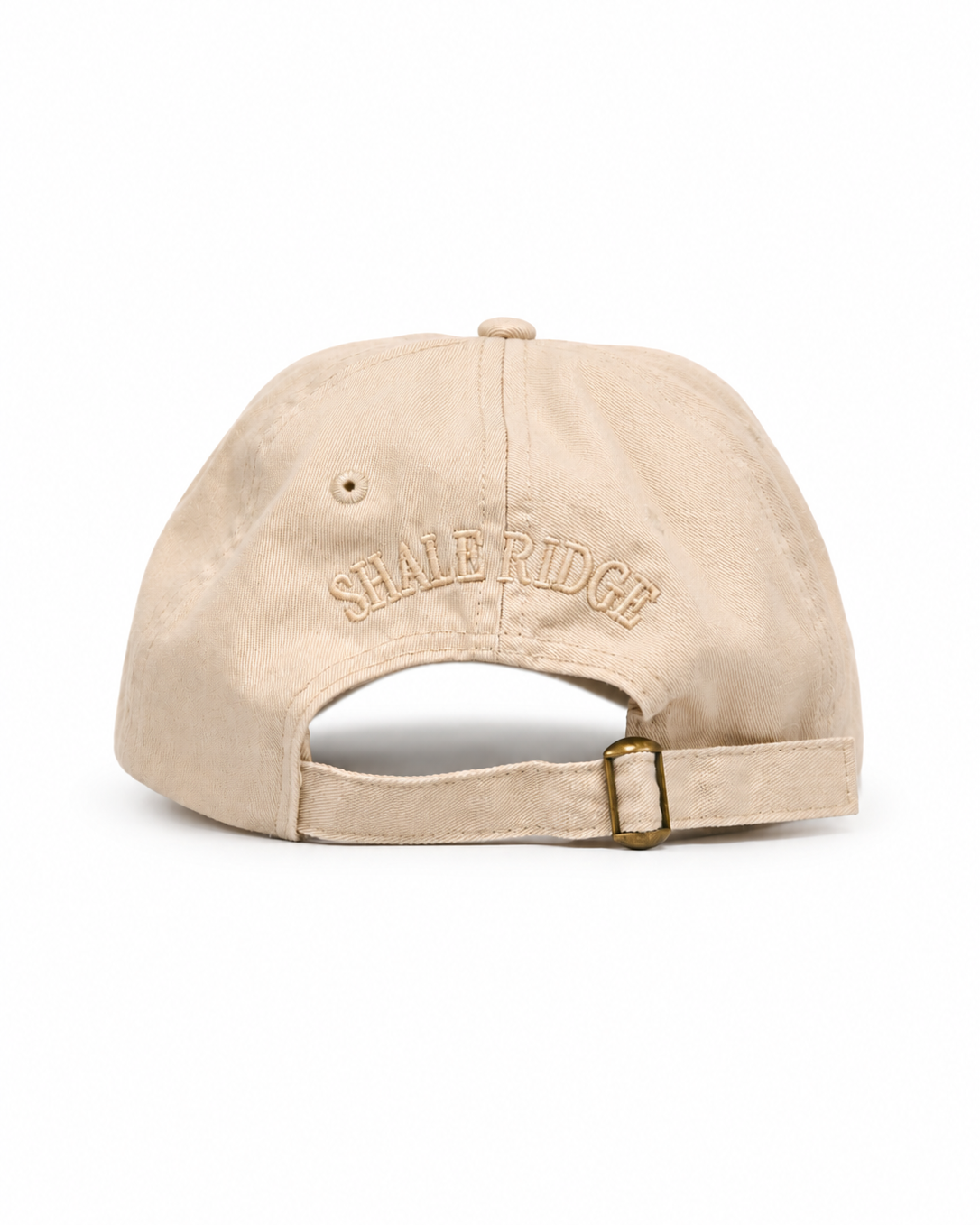 Cream cap with 'Estate of Mind' text on a white background